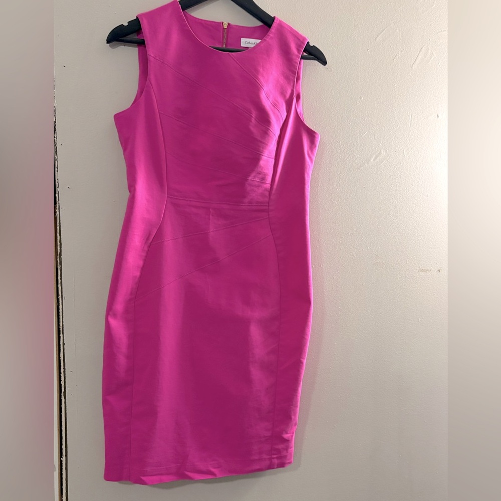 Calvin Klein Fuchsia Sheath Dress